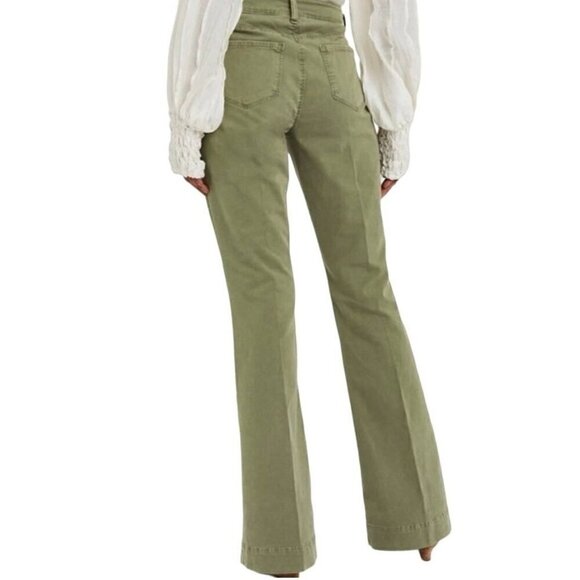 NWT L'AGENCE The Affair Green High Rise Flare Jean in Brigade - Size 26 - Picture 13 of 15